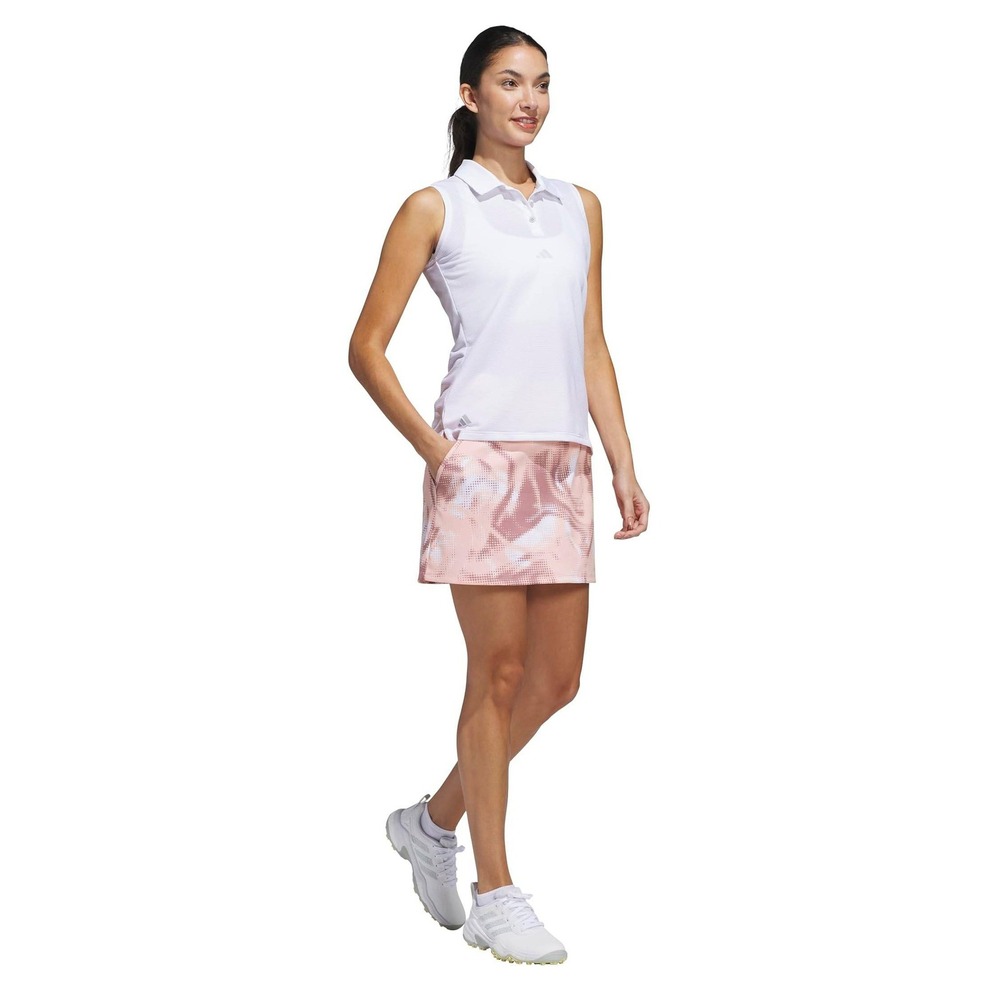 adidas Ultimate365 Skort Women's XS Powder Coral Geometric Golf Performance - Picture 4 of 10